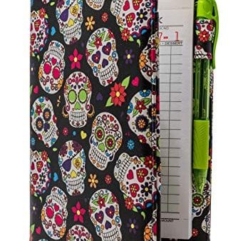 Industry Night Cute Patterns Server Book Organizer   Cool Print Server Wallet for Waitresses (Black Sugar Skulls Print) Sale