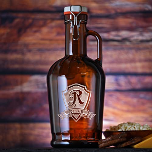 Deep Engraved Personalized German Beer Growler, Not Screenprint Supply