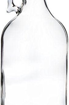 Kombucha Brooklyn 13-DXKS-HM6G Growler, Clear Glass Half-Gallon (64oz) with lid Online Hot Sale