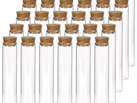 Depepe 30pcs 25ml Glass Test Tubes With Cork Stoppers For Discount