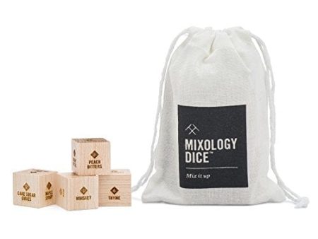 Mixology Dice® (pouch)    Inspiration for craft cocktails gift for him, gift for boyfriend, gift for men, bartender gift Online now