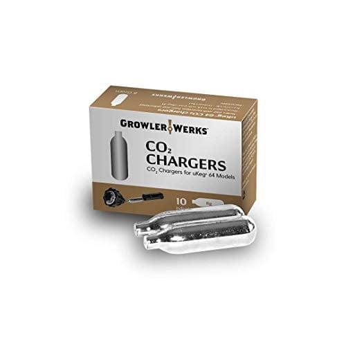 GrowlerWerks uKeg Go Tungsten - 10 CO2 Chargers - 25 Cleaning Tablets Cheap