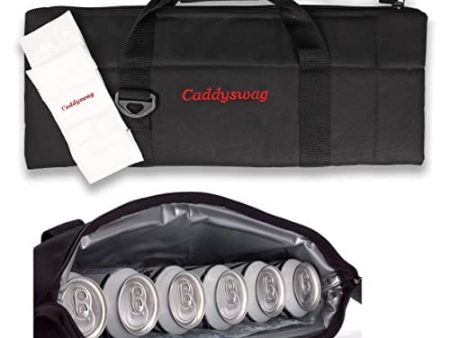 Caddy Swag Golf Bag Cooler Beer Sleeve 6 Can - Fun Golf Gifts for Men & Women - Golf Cart Cooler for Drinks, Food, General Use - Great for Golf Bag Accessories for Men, Beer Sleeve for Cans, and More Online now