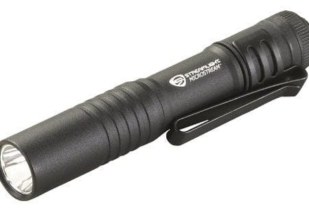 Streamlight 66318 MicroStream Ultra 45 Lumens Compact Tactical Flashlight with AAA Alkaline Battery, Clamshell, Black Sale