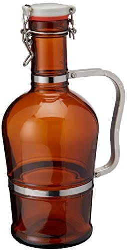 2 Liter Growler with Metal Handle- Amber Online Sale