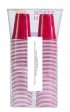 Stack Man Red [16 oz-100 Pack] Party, Cold Drink Plastic Disposable Cups, 100 Count (Pack of 1) Cheap