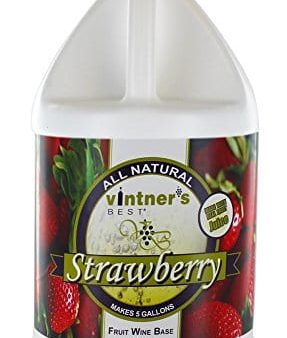 Vintner s Best 3928 Home Brew Ohio Vintners Best Fruit Wine Base, Strawberry, 128 oz. Online Hot Sale