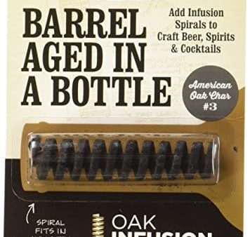 2 Pack - Barrel Aged in a Bottle Oak Infusion Spiral. Barrel Age Your Whiskey For Discount