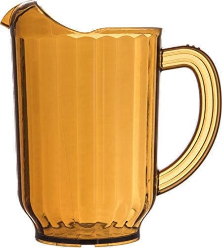 Carlisle 554013 estaurant Water   Beer Pitcher, 60 oz, Amber Online