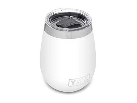 YETI Rambler 10 oz Wine Tumbler, Vacuum Insulated, Stainless Steel with MagSlider Lid, White Discount