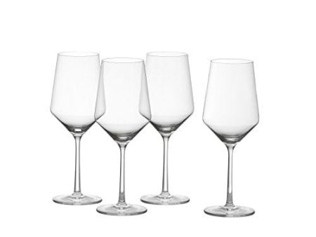 Zwiesel Glas Pure Tritan Crystal Stemware Collection Glassware, 4 Count (Pack of 1), Cabernet All Purpose, Red or White Wine Glassy, 18.2oz Hot on Sale