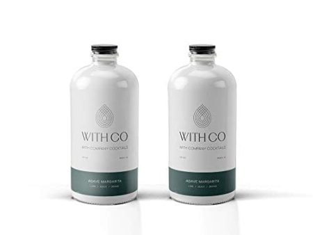 2 pack Withco Agave Margarita Cocktail Mixer Makes 20 Drinks with Fresh Lime, Orange - Just add Tequila or Mezcal on Sale