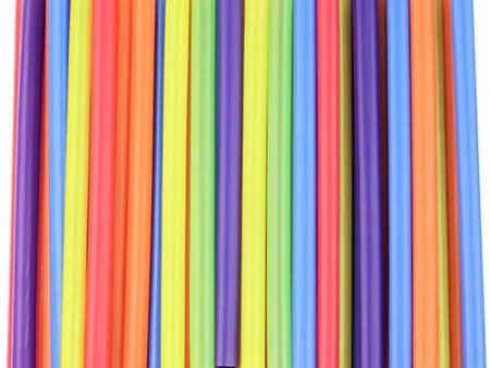 [100 Count] Jumbo Smoothie Straws - 8.5  High - Assorted Colors Hot on Sale