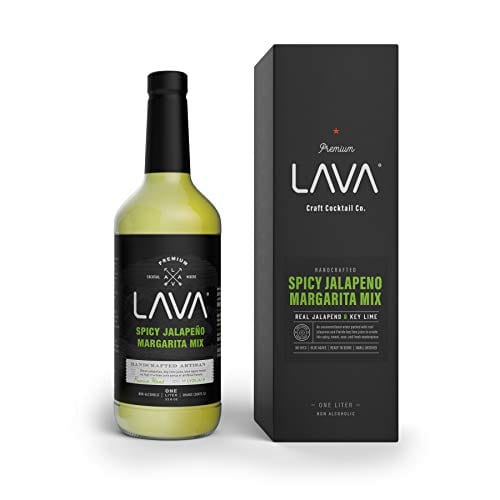 (3 Pack) LAVA Premium Spicy Jalapeño Margarita Mix by LAVA Craft Cocktail Co., Made with Real Jalapeños, Agave Nectar, Key Limes, Lots of Flavor and Ready to Use Supply