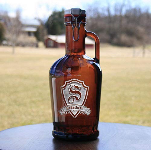 Deep Engraved Personalized German Beer Growler, Not Screenprint Supply