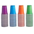 AmazonCommercial Plastic Cups, 16oz, Orange, Light Blue, Purple, Lime Green, Pack of 120 For Discount