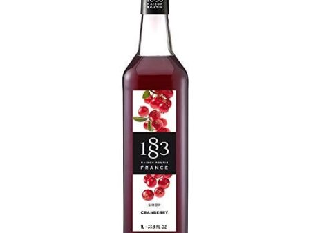 1883 Maison Routin Cranberry Syrup (1L) Fashion