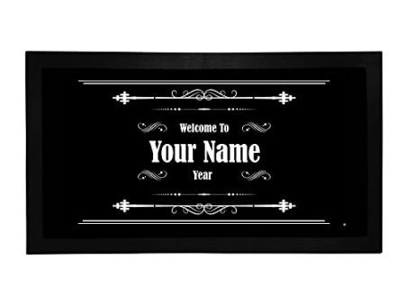 Bang Tidy Clothing Bar Runner Welcome to Your Name s Bar Drip Spill Mat Personalized Bar Gifts For Cheap