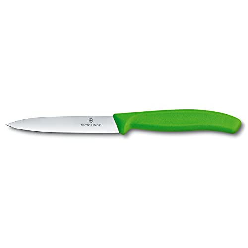 Victorinox Swiss Classic 4-inch Straight Edge Paring Knife, Green Hot on Sale