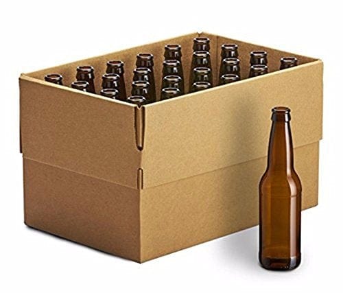 FastRack 24 Pack Amber Long Neck Bottles, Brown , 12oz - set of 2 - HOZQ8-1095 Cheap