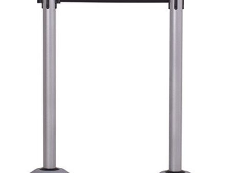 US Weight - U2103EXT Heavy Duty Premium Steel Stanchion with Extended 13-Foot Retractable Belt – Silver Hot on Sale