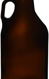 32oz (1 Quart) Glass Growler (1) with poly seal cap Supply