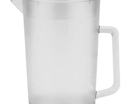 G.E.T. Heavy-Duty Shatterproof Plastic 2 Quart Pitcher with Lid, BPA Free (64 Ounce), Clear Fashion