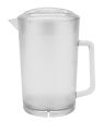 G.E.T. Heavy-Duty Shatterproof Plastic 2 Quart Pitcher with Lid, BPA Free (64 Ounce), Clear Fashion