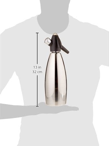 iSi North America Stainless Steel Soda Siphon, 1 Quart Fashion