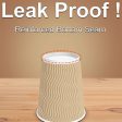 Luckypack Hot Paper Cups_12 oz Disposable Insulated Corrugated Sleeve Ripple Wall Paper Cup for Drink，Hot Coffee Cups （100,12oz Cups） (Brown) on Sale