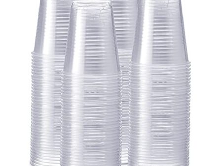 [240 Pack - 12 oz.] Clear Disposable Plastic Cups - Cold Party Drinking Cups Discount