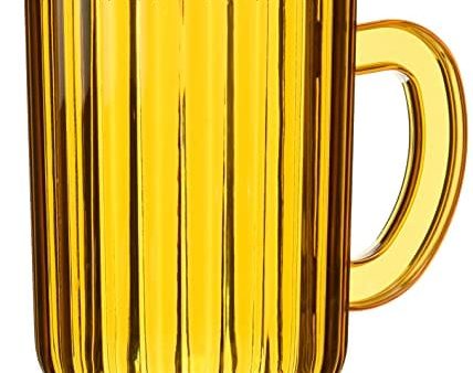 G.E.T. P-2064-1-A-EC BPA-Free Break-Resistant Restaurant Style Plastic Pitcher, 60 Ounce, Amber Online now