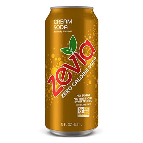 Zevia Zero Calorie Cream Soda, 16 Ounce Cans (Pack of 12) on Sale