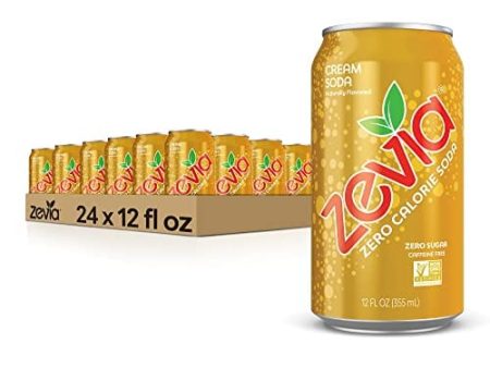 Zevia Zero Calorie Cream Soda, 12 Fl Oz (Pack of 24) Fashion