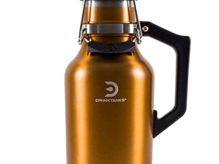 DrinkTanks 32 oz Vacuum Insulated Stainless Steel Beer Growler Discount