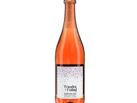 Wander + Found Sparkling Rosé Non Alcoholic Wine | Sparkling Rosé Wine, 750ml Online Sale