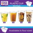 [100 Pack - 16 oz.] Clear Disposable Plastic Cups PET Crystal Clear Disposable 16oz Plastic Cups Online Hot Sale