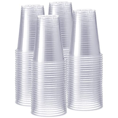 [240 Pack - 16 oz.] Clear Disposable Plastic Cups - Cold Party Drinking Cups Discount